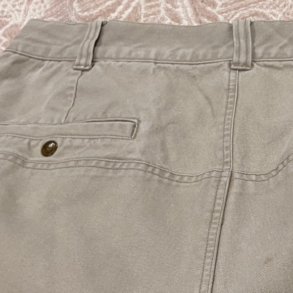 N5-ORVIS Classic Khaki Flat Front Heavy Cotton Canvas Pants - Picture 9 of 16